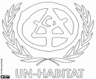 UN-HABITAT λογότυπο, τα Ηνωμένα Έθνη πρόγραμμα ανθρώπινων οικισμών
