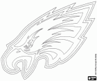 Λογότυπο των Philadelphia Eagles, αμερικάνικο ποδόσφαιρο προνόμιο στην NFC East Division, Philadelphia, Pennsylvania