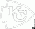 Kansas City Chiefs Logo, αμερικανική ομάδα ποδοσφαίρου στη Δύση Division AFC, πόλη του Κάνσας, Μισσούρι