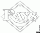 Tampa Bay Rays το λογότυπο, η ομάδα του μπέιζμπολ από την American League East Division, Αγία Πετρούπολη, Florida