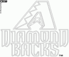 Arizona Diamondbacks λογότυπο, επαγγελματική ομάδα μπέιζμπολ από τη Δύση Εθνικής Κατηγορίας League, Φοίνιξ, Αριζόνα