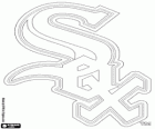 Chicago White Sox λογότυπο, η ομάδα του μπέιζμπολ στην Κεντρική Διεύθυνση της American League, το Σικάγο, Ιλινόις