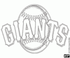 San Francisco Giants λογότυπο, ομάδα μπέιζμπολ από τον Εθνικό Σύνδεσμο Δυτικής Division, Σαν Φρανσίσκο, Καλιφόρνια