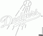 Los Angeles Dodgers λογότυπο, επαγγελματική ομάδα μπέιζμπολ στη Δύση 'Εθνικής Κατηγορίας League, Λος Άντζελες, Καλιφόρνια