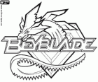 Beyblade λογότυπο με το δράκο
