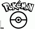 Pokemon λογότυπο και μια μπάλα Poké