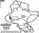 Sewaddle, Kurumiru, Pokémon φυτών και έντομα. Εξελίσσεται σε Swadloon