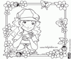 Holly Hobbie με πασχαλίτσες πεταλούδες και λουλούδια