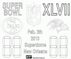 Σούπερ μπολ 2013. Σαν Φρανσίσκο 49ers vs. Βαλτιμόρη Ravens. Superdome, Νέα Ορλεάνη, 3 Φεβρουαρίου 2013,