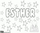 Esther, όνομα Εβραϊκά προέλευσης. Η σημασία του είναι Αστέρας