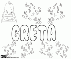 Greta, όνομα, ελληνικής καταγωγής, που προέρχονται από Margaret, πράγμα που σημαίνει μαργαριτάρι