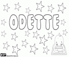 Odette, Οντέτ, όνομα της γερμανικής προέλευσης. Υποκοριστικό της Oda