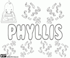 Phyllis, όνομα της ελληνικής καταγωγής. Προέρχεται από τον χαρακτήρα από την ελληνική μυθολογία, Φυλλίς