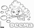 Deema, η μικρή γοργόνα, με σγουρά μαλλιά, Bubble Guppies