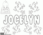 Jocelyn, όνομα της γερμανικής προέλευσης. Η σημασία του είναι μέλος της γερμανικής φυλής των Γότθων