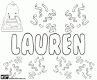Lauren, όνομα της λατινικής προέλευσης. Προέρχεται από την Δάφνη, ένα φυτικό