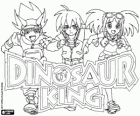 Λογότυπο της Dinosaur King με Max, Rex και Zoe