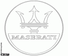 Λογότυπο της Maserati, ιταλική μάρκα πολυτελών αυτοκινήτων