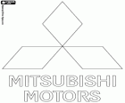 Λογότυπο της Mitsubishi Motors, πολυεθνική αυτοκινητοβιομηχανία που εδρεύει στην Ιαπωνία