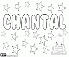 Chantal, θηλυκό όνομα της γαλλικής προέλευσης. Έρχεται από το Οξιτανικά Cantal, η σημασία του είναι πέτρινα. Επίσης, που συνδέονται με τη γαλλική λέξη Chant που σημαίνει το τραγούδι