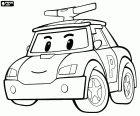 Το αυτοκίνητο της αστυνομίας Robocar Poli, ο κύριος πρωταγωνιστής, είναι πάντα συναγερμού για κάθε ειδοποίηση της έκτακτης ανάγκης