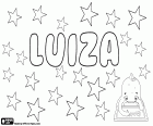 Luiza, όνομα της γερμανικής προέλευσης. Luiza, θηλυκή μορφή Luiz, ονόματα στα Πορτογαλικά