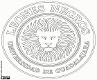 Έμβλημα της Club Leones Negros de la Universidad de Γκουανταλαχάρα, μεξικάνικο ποδόσφαιρο λέσχη που βασίζεται στην μητροπολιτική περιοχή της Γκουανταλαχάρα. Πιο γνωστό ως Leones Negros ή Universidad de Γκουανταλαχάρα