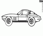 Ένα μοντέλο αυτοκινήτου Chevrolet, μια Corvette 1963