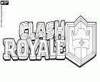 Το λογότυπο του βιντεοπαιχνιδιού Clash Royale. Clash Royale, ένα βιντεοπαιχνίδι για κινητές συσκευές Android και iOS που δημιουργήθηκε από υπερκυψελίδα το 2016