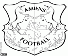 Λογότυπο της Amiens Sporting Club, ποδοσφαιρική ομάδα που βασίζεται στο Αμιένης, πόλη της Πικαρδίας στη Βόρεια Γαλλία