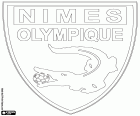 Ασπίδα της Νιμ Ολιμπίκ, Nimes Olympique, ποδοσφαιρική ομάδα με έδρα την πόλη της Nimes, πρωτεύουσα του τμήματος Gard στη Νότια Γαλλία