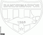 Λογότυπο της Bandırmaspor, ποδοσφαιρική ομάδα με έδρα την Πάνορμος Κυζίκου, πόλη του Βορειοδυτικού της Τουρκίας στην περιοχή του Μαρμαρά, την πιο πυκνοκατοικημένη περιοχή της χώρας