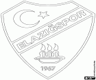 Έμβλημα του Elazig Spor Kulübü, γνωστή ως Elazığspor, ποδοσφαιρική ομάδα με έδρα την πόλη της Ανατολικής Ανατολίας, Ελαζιγκ και πρωτεύουσα της ομώνυμης επαρχίας