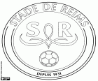 Το σήμα του Σταντ ντε Ρενς, Stade de Reims, γαλλικό ποδοσφαιρικό σύλλογο της Ρενς, πόλη σε Marne, στη βορειοανατολική Γαλλία, περιοχή της Champagne-Ardennes
