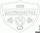 Το σήμα της Μπούρσασπορ, Manisa Spor Kulübü, ποδοσφαιρική ομάδα με έδρα την Manisa, μεγάλη πόλη της δυτικής Τουρκίας, πρωτεύουσα της επαρχίας με το ίδιο όνομα του Αιγαίου