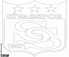 Το σήμα της Sivasspor Kulübü,  Σίβασπορ, αθλητικό σωματείο με έδρα σε Sivas, πόλη στην Κεντρική Ανατολία, πρωτεύουσα της επαρχίας με το ίδιο όνομα στο κέντρο της Τουρκίας