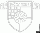 Έμβλημα της Göztepe Spor Kulübü, αθλητικό σωματείο με έδρα την επαρχία Güzelyalı η μητροπολιτική πόλη της Σμύρνης, İzmir στα Τούρκικα, βρίσκεται στην ακτή του Αιγαίου