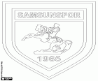 Λογότυπο της Σαμσουνσπόρ, Samsunspor Kulübü Derneği, ποδοσφαιρική ομάδα του Σαμψούντα, πόλη με μεγάλο λιμάνι στη Μαύρη θάλασσα, πρωτεύουσα της επαρχίας Σαμψούντα σχετικά με τη βόρεια ακτή της Τουρκίας
