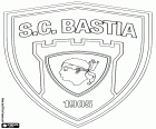 Το σήμα του Σπορτίνγκ Κλαμπ ντε Μπαστιά, Sporting Club de Bastia, ποδοσφαιρική ομάδα που βασίζεται στο Bastia, πόλη που βρίσκεται στο βόρειο τμήμα του νησιού της Κορσικής