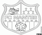 Λογότυπο της Φουτμπόλ Κλαμπ ντε Ναντ, Football Club de Nantes, ποδοσφαιρική ομάδα που βασίζεται στη Νάντη, πρωτεύουσα της περιοχής Pays de la Loire, στα δυτικά της Γαλλίας