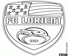 Λογότυπο της Φουτμπόλ Κλαμπ Λοριάν, Football Club Lorient-Bretagne Sud, ποδοσφαιρική ομάδα που βασίζεται στο Λοριάν, πόλη-λιμάνι της Βρετάνης το, στα βορειοδυτικά της Γαλλίας