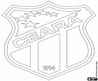 Λογότυπο της Σεαρά Σπόρτιγνκ Κλαμπ, Ceará Sporting Club, ομάδα ποδοσφαίρου από Φορταλέζα, τουριστική πόλη στην βόρειο-ανατολική περιοχή και πρωτεύουσα του κράτους του Ceará στη Βραζιλία