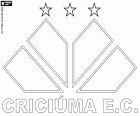 Ασπίδα της Criciúma Esporte Club, ποδοσφαιρική ομάδα που βασίζεται στο Criciúma, πόλη της Santa Catarina κράτους για την Νότια Περιφέρεια της Βραζιλίας