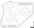 Έμβλημα της Klub Sportowy Siarka Tarnobrzeg, αθλητικό σωματείο με έδρα στο Tarnobrzeg, πόλη στην ανατολική όχθη του ποταμού Βιστούλα, σε το Ποντκαρπάτσκιε Βοϊβοδάτο, στα νοτιοανατολικά της Πολωνίας