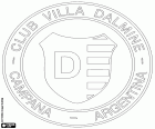 Το σήμα του Club Villa Dálmine, ποδοσφαιρική ομάδα που βασίζεται στη Dalmine, περιοχή από την πόλη του Campana, στην επαρχία Μπουένος Άιρες