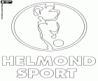 Λογότυπο της Ηελμονδ Σπόρτ, Helmond Sport, ποδοσφαιρική ομάδα που βασίζεται στη Ηελμονδ, πόλη στα νότια της Ολλανδίας, για την επαρχία του Βόρεια Βραβάντη