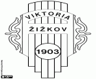 Έμβλημα της ΦΚ Βικτώρια Ζιζκοβ, FK Viktoria Žižkov, ποδοσφαιρική ομάδα βασίζεται στο Ζιζκοβ, μια πρώην ανεξάρτητο δήμο και από το 1920 είναι μια συνοικία της Πράγας, την πρωτεύουσα της Τσεχίας