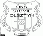 Έμβλημα του OKS Stomil Olsztyn, Olsztyński Klub Sportowy Stomil Olsztyn, αθλητικό σωματείο με έδρα την Όλστιν, πόλη στα βορειοανατολικά της Πολωνίας και η πρωτεύουσα της το Βαρμία-Μαζουρία Βοϊβοδάτο. Όλστιν είναι γνωστή για τις λίμνες και τα δάση