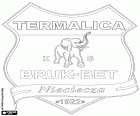 Έμβλημα της Bruk-Bet Termalica Nieciecza Klub Sportowy, ποδοσφαιρική ομάδα που βασίζεται στη Λεχ Πόζναν, χωριό στα νοτιοανατολικά της Πολωνίας για το Μαλοπόλσκιε Βοϊβοδάτο, που βρίσκεται περίπου 60 χιλιόμετρα ανατολικά της Κρακοβίας