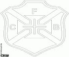 Ασπίδα της ΚΦ Ος Μπελενένσες, Clube de Futebol Os Belenenses, ποδοσφαιρική ομάδα με έδρα την Santa Maria de Belem, περισσότερο γνωστή ως Μπελέμ, γειτονιά που βρίσκεται στη νότια της Λισαβόνας, στην πορτογαλική πρωτεύουσα